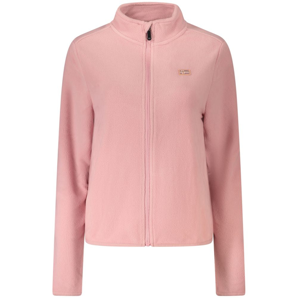 Pink Polyester Women Sweater - ventzia