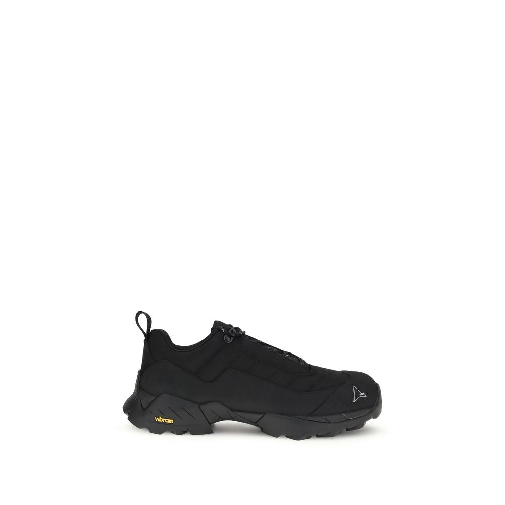 Black Polyamide Athletic Sneakers