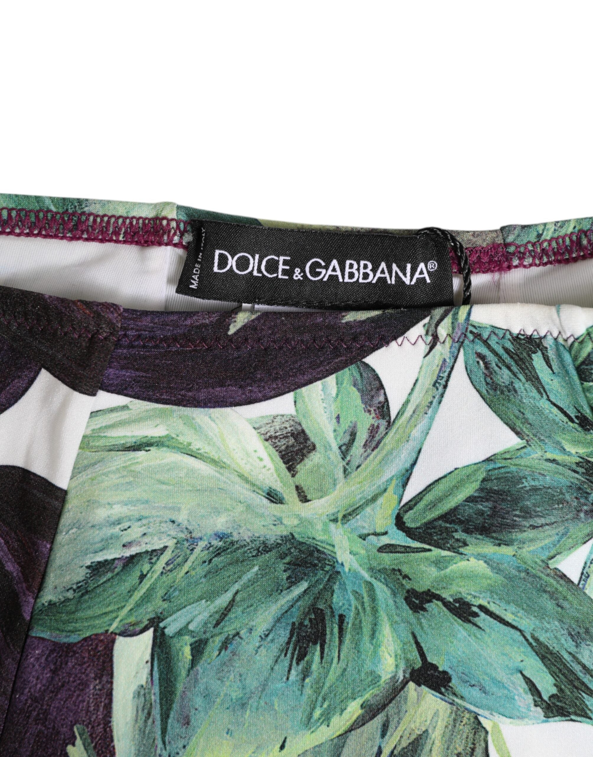 Eggplant Print High-Waist Briefs Underwear - ventzia
