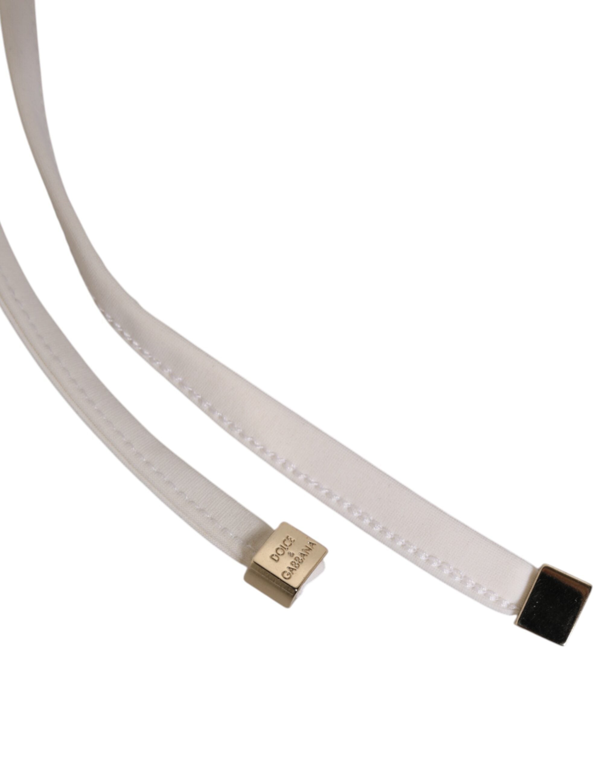 White Yellow Stripe Tie Side Logo Underwear - ventzia