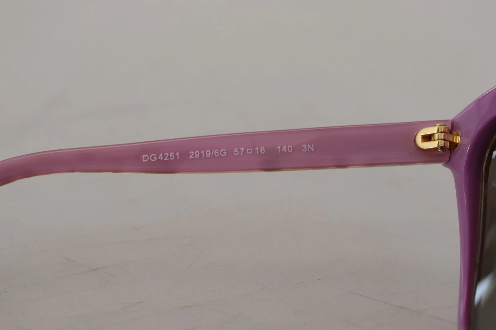 DG4251 Pink Gold Full Rim Rectangle Frame Shades - ventzia