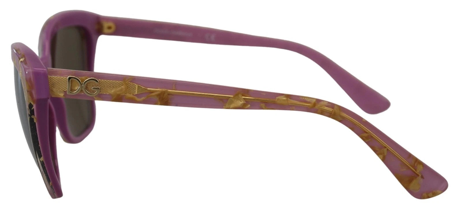 DG4251 Pink Gold Full Rim Rectangle Frame Shades - ventzia