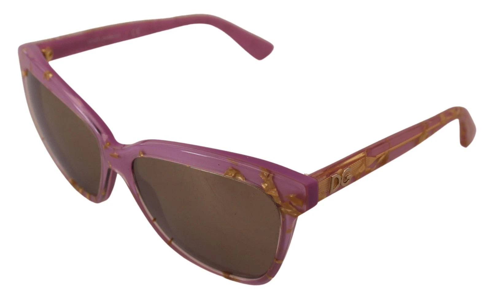 DG4251 Pink Gold Full Rim Rectangle Frame Shades - ventzia