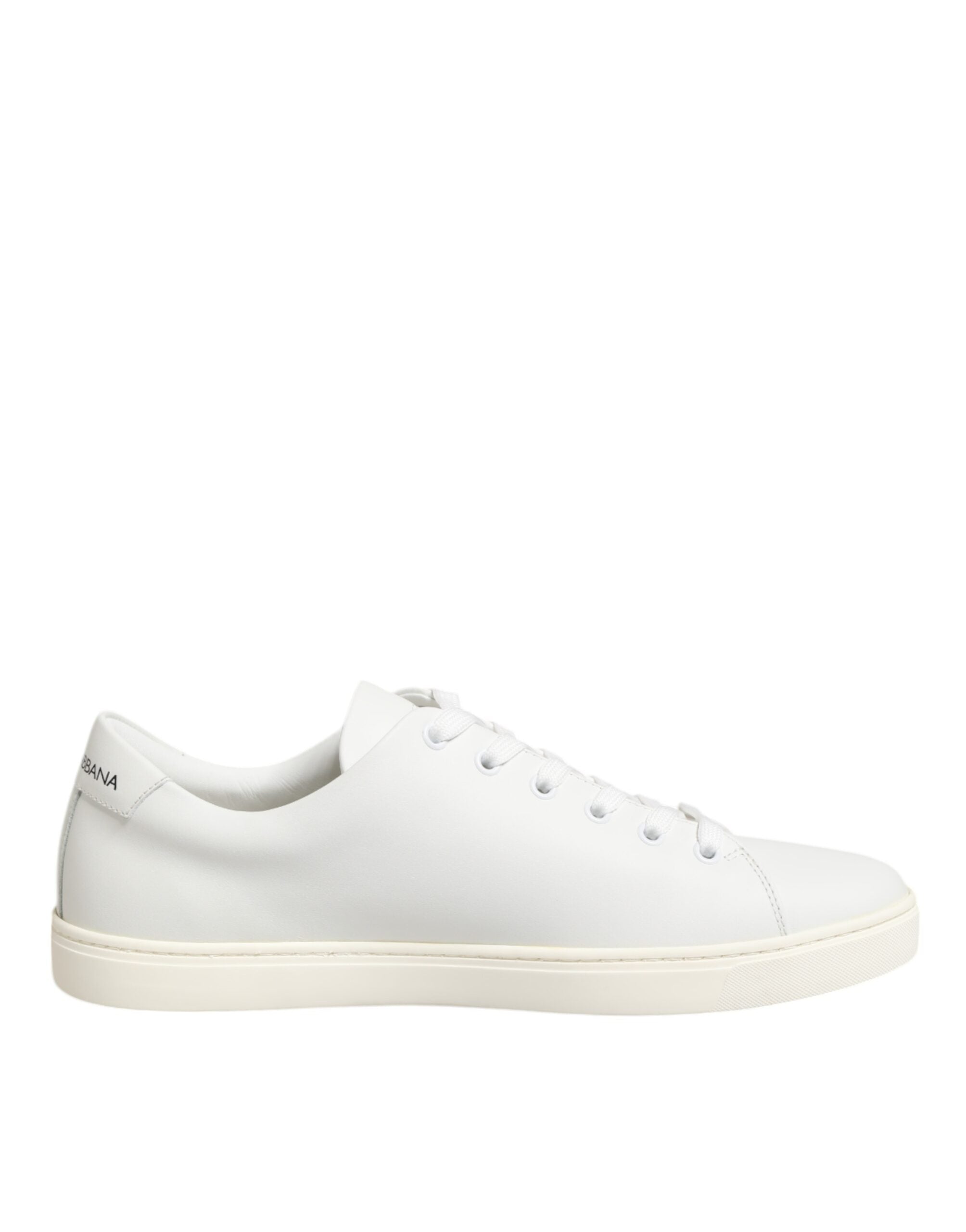 White Leather Sacre Heart Patch Sneakers  Shoes - ventzia