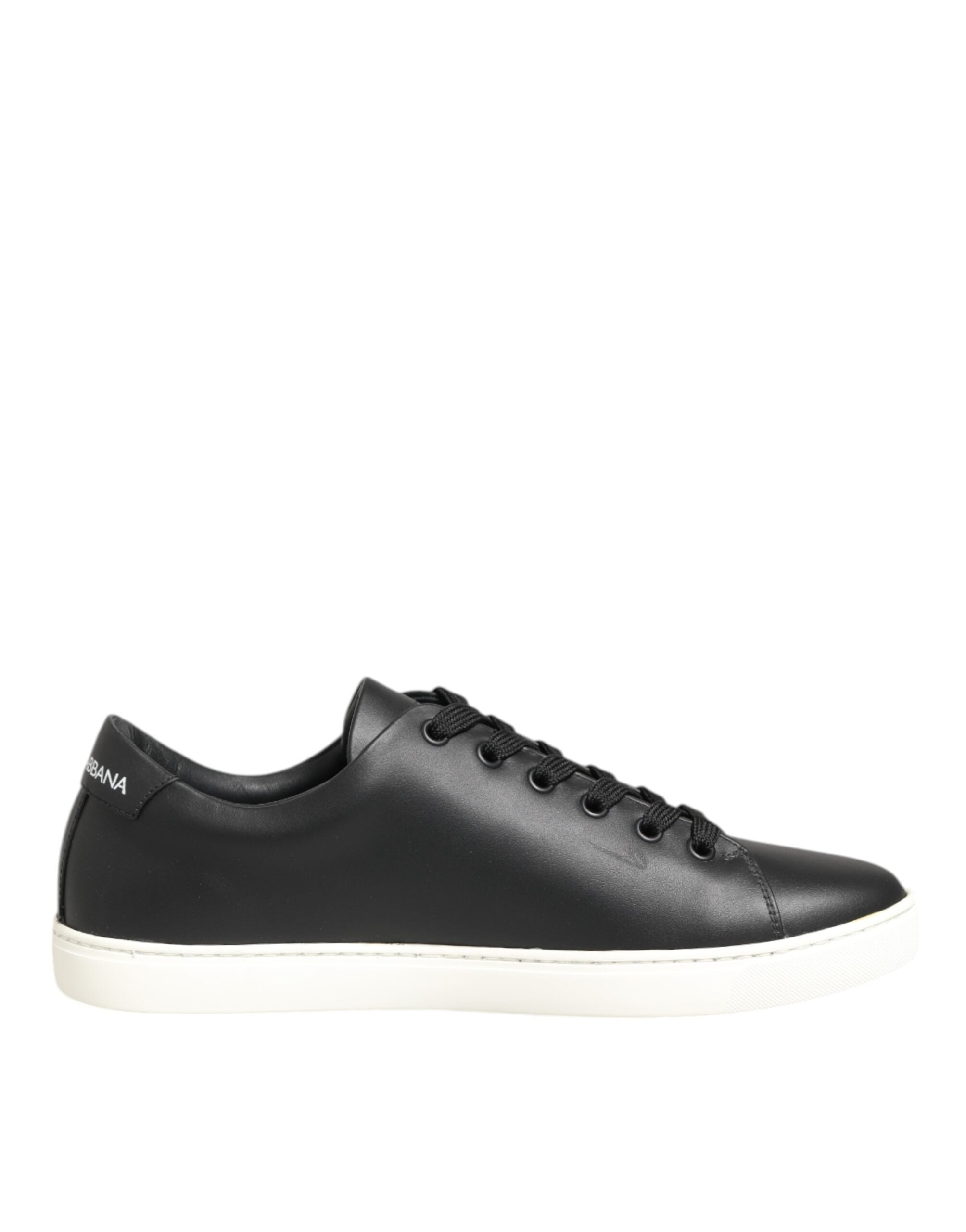 Black White Leather Crystal Heart Sneakers Shoes - ventzia
