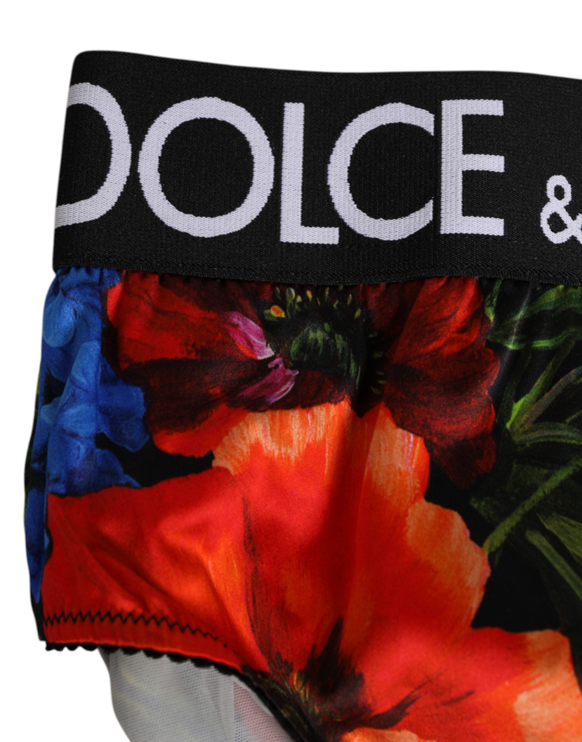 Multicolor Floral Print High Waist Panty Underwear - ventzia
