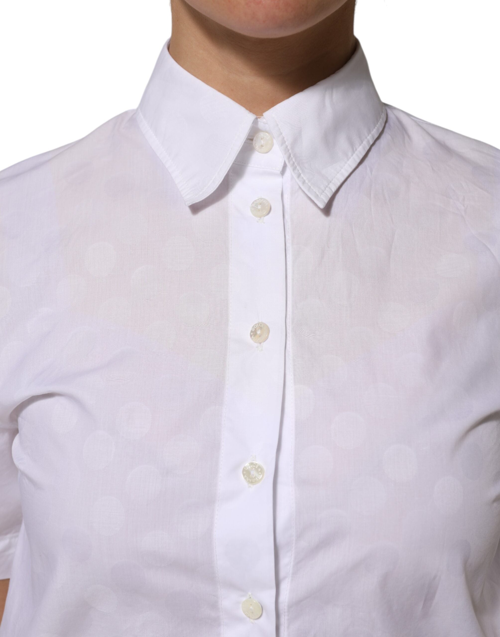 White Collared Short Sleeve Polo Shirt Top - ventzia