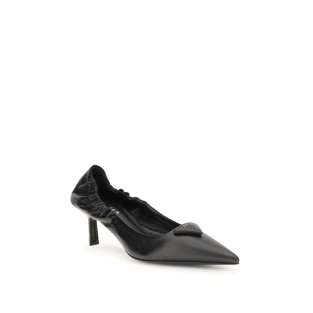 Leather logo Pumps - ventzia