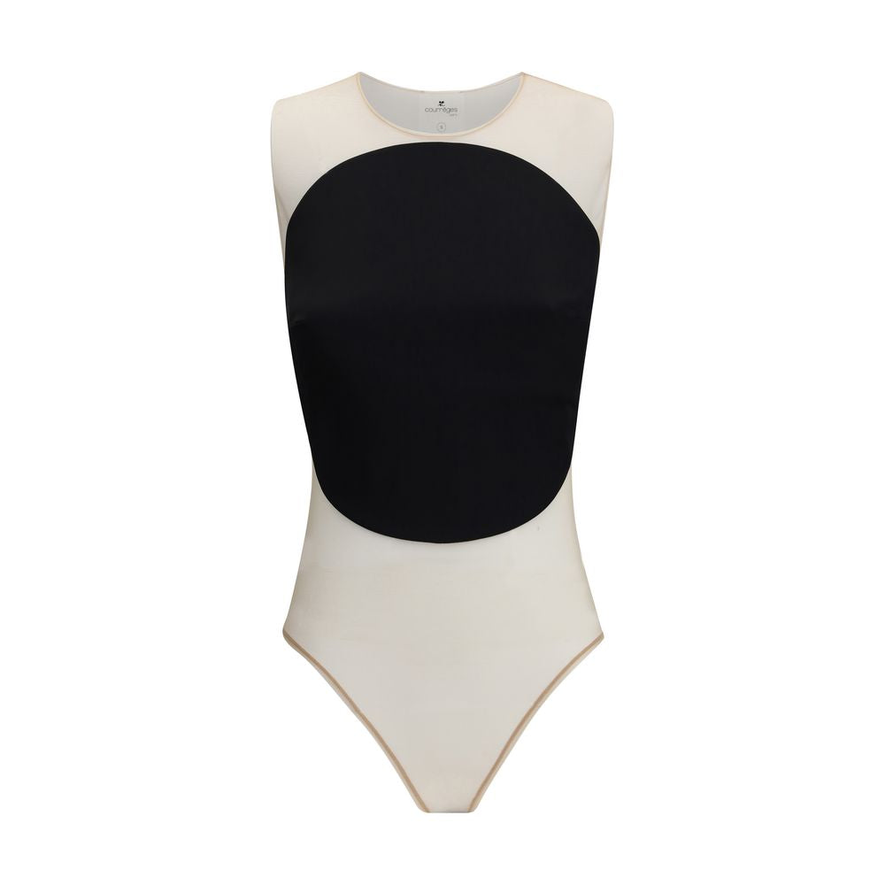 Satin illusion hoop Bodysuit - ventzia