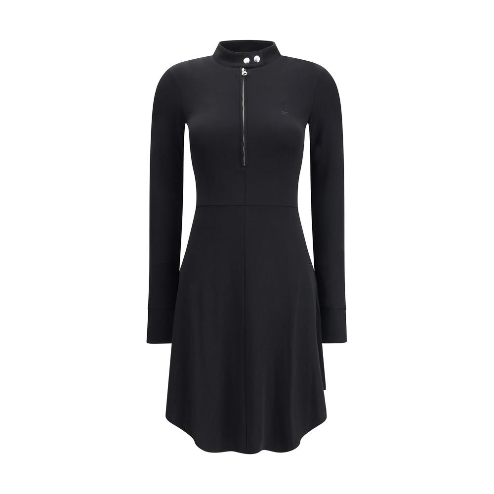 Zippered jersey biker Dress - ventzia
