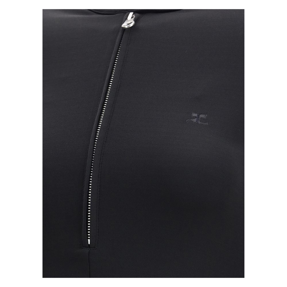 Zippered jersey biker Dress - ventzia