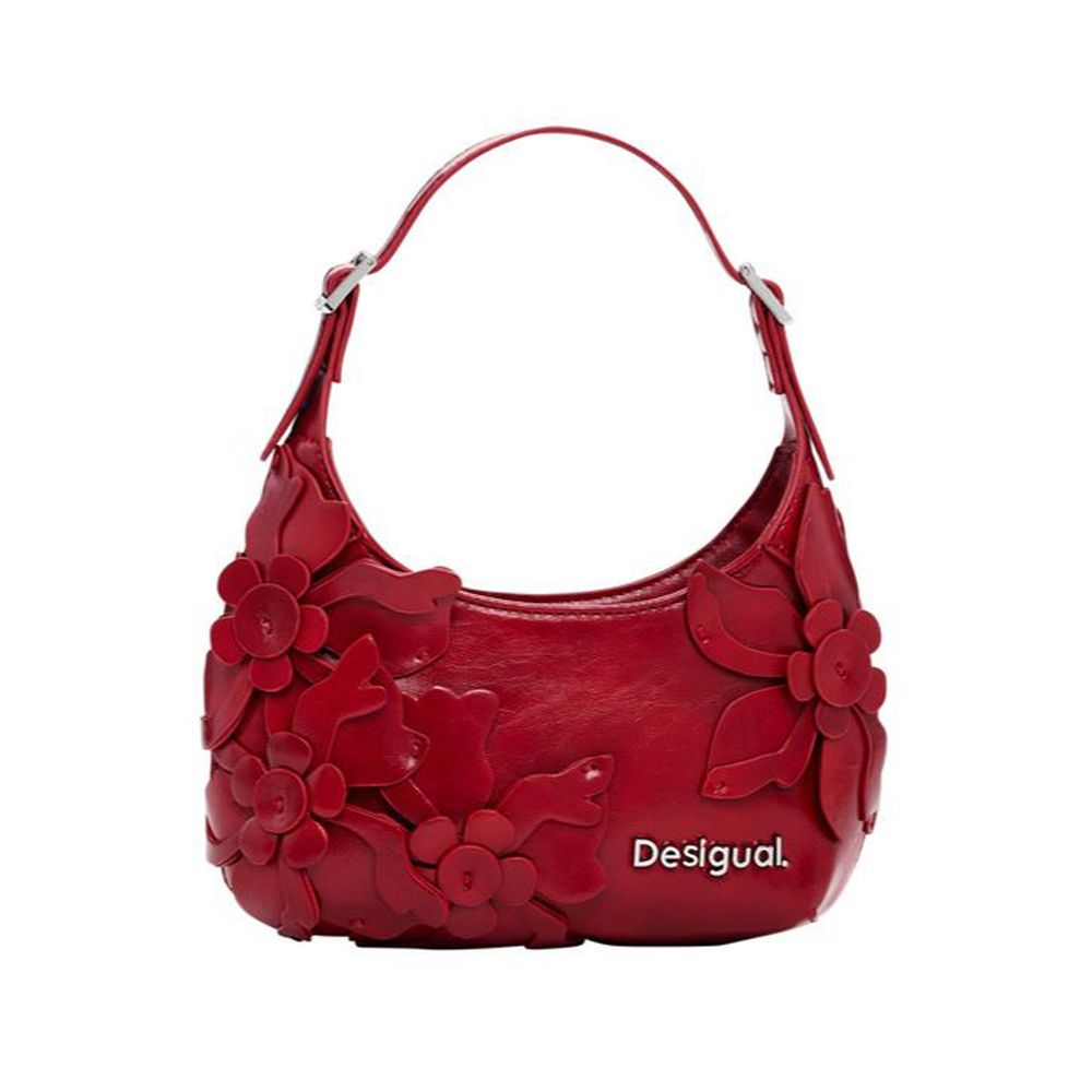 Red Polyethylene Women Handbag - ventzia