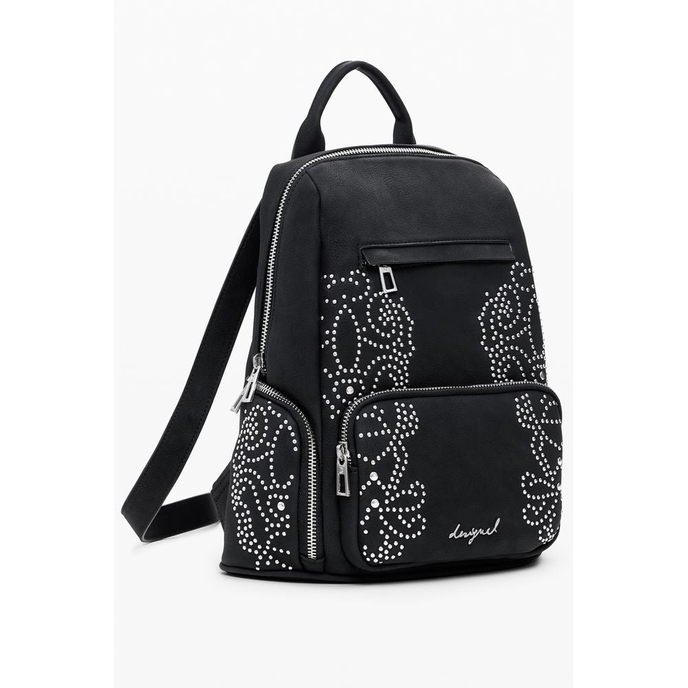 Black Polyethylene Women Backpack - ventzia