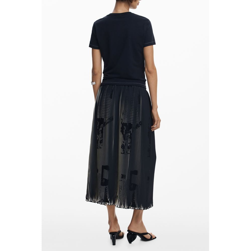 Black Polyester Skirt