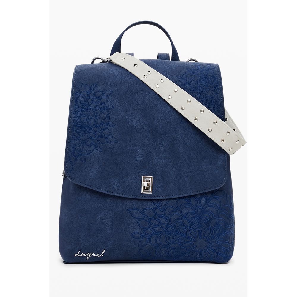 Blue Polyethylene Women Backpack - ventzia