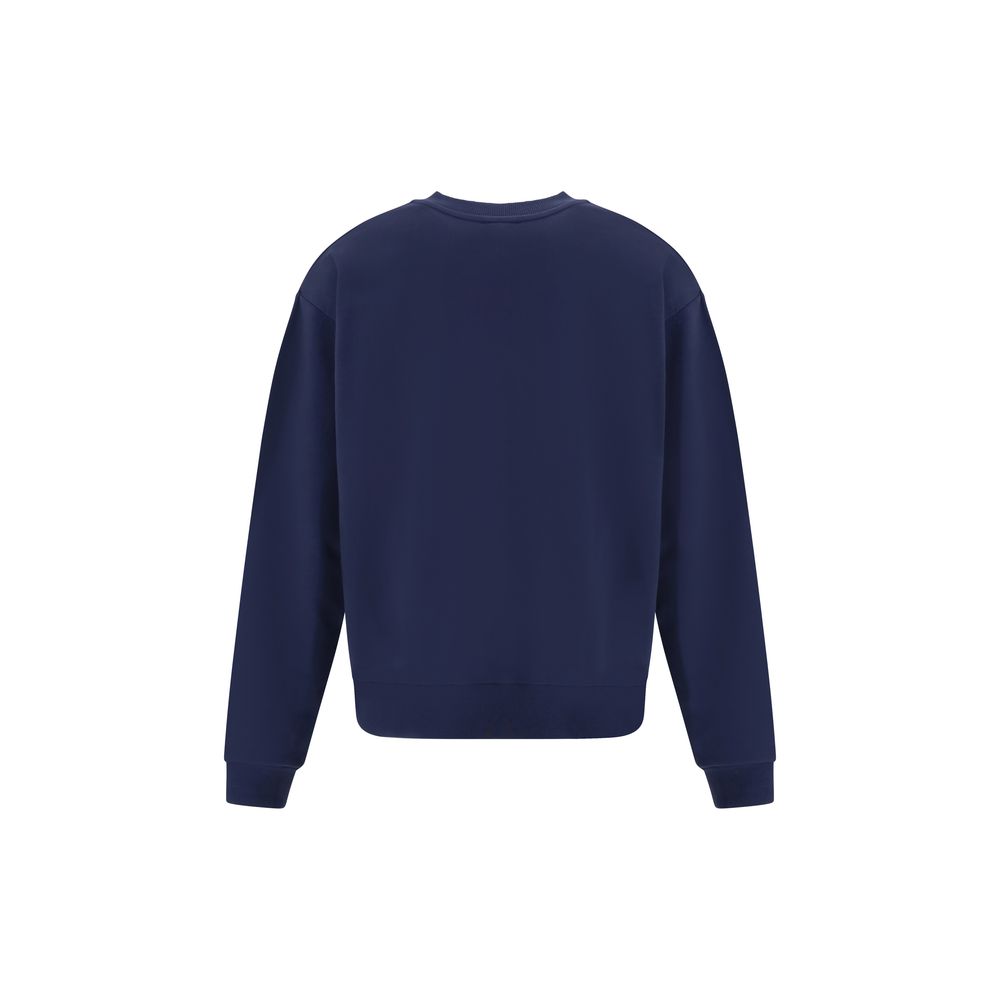 Blue Cotton Sweatshirt - ventzia