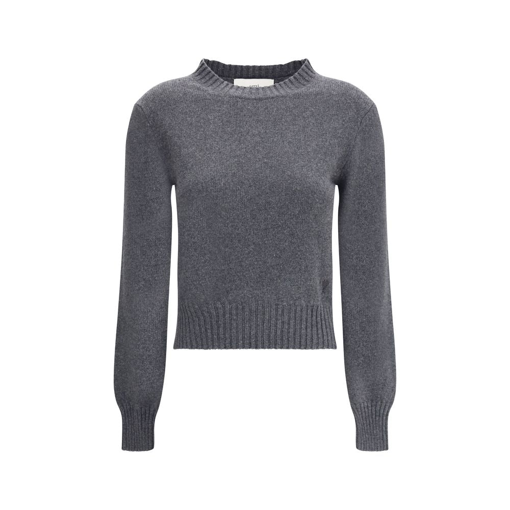 Gray Cashmere Cashmere Sweater - ventzia