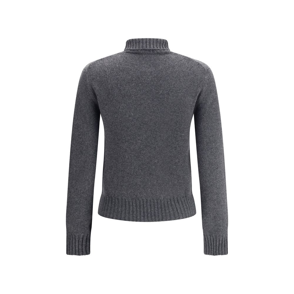 Gray Cashmere Turtleneck - ventzia