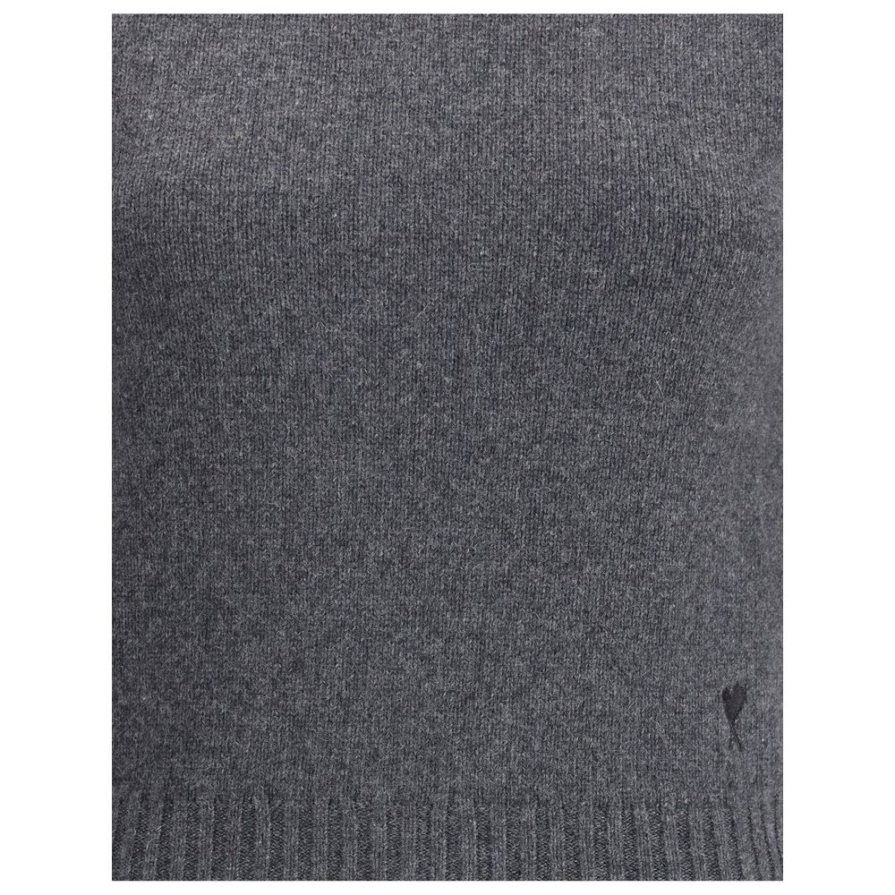 Gray Cashmere Turtleneck - ventzia