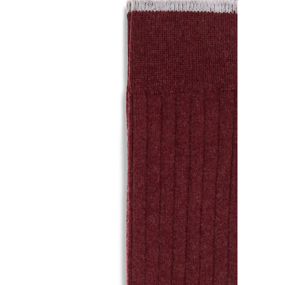 Bordeaux Cashmere Socks - ventzia