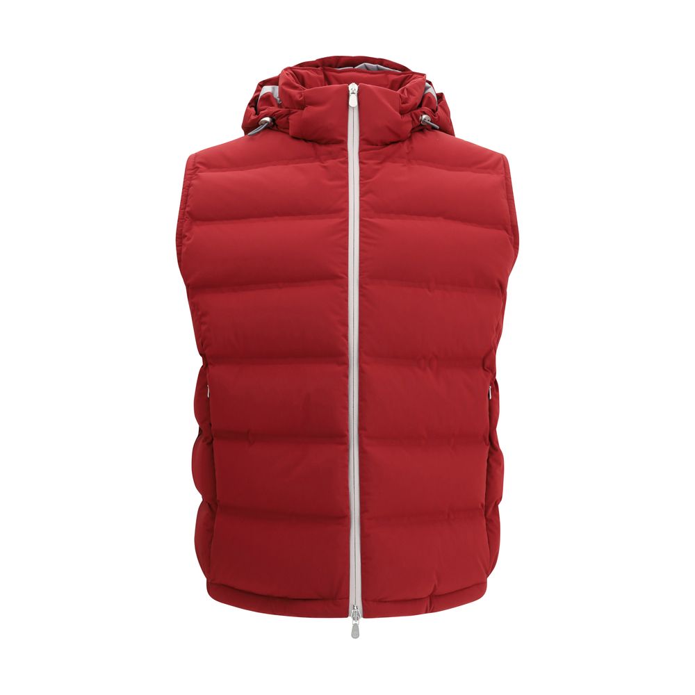 Red Polyester Jackets And Coat - ventzia