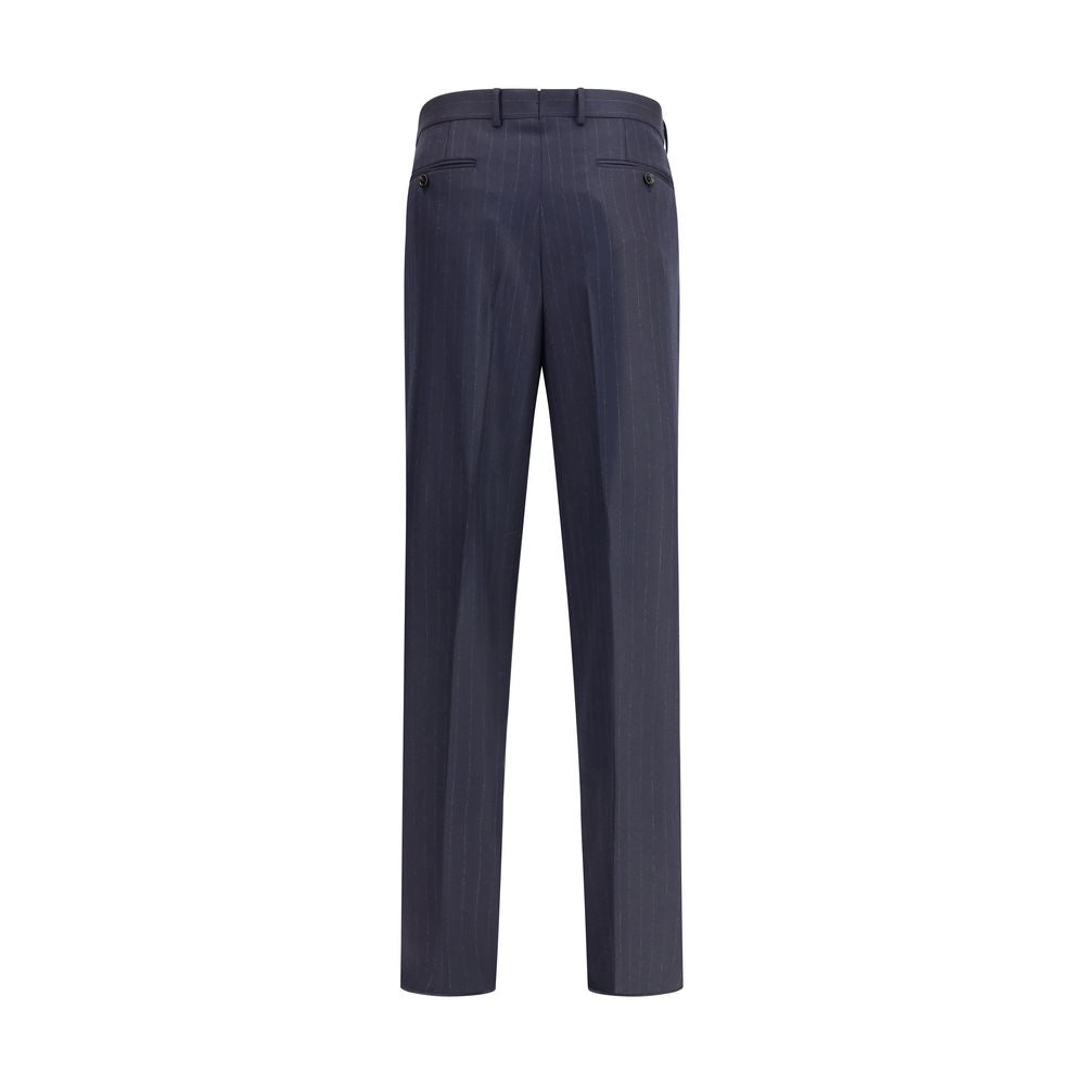 Blue Wool Dress Pants - ventzia