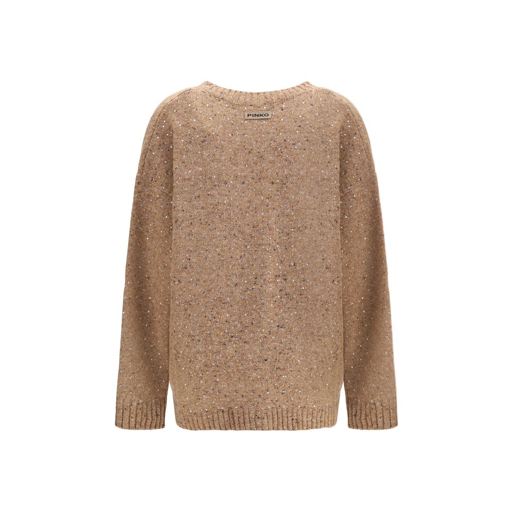 Bouclé fabric Cardigan with rhinestones - ventzia