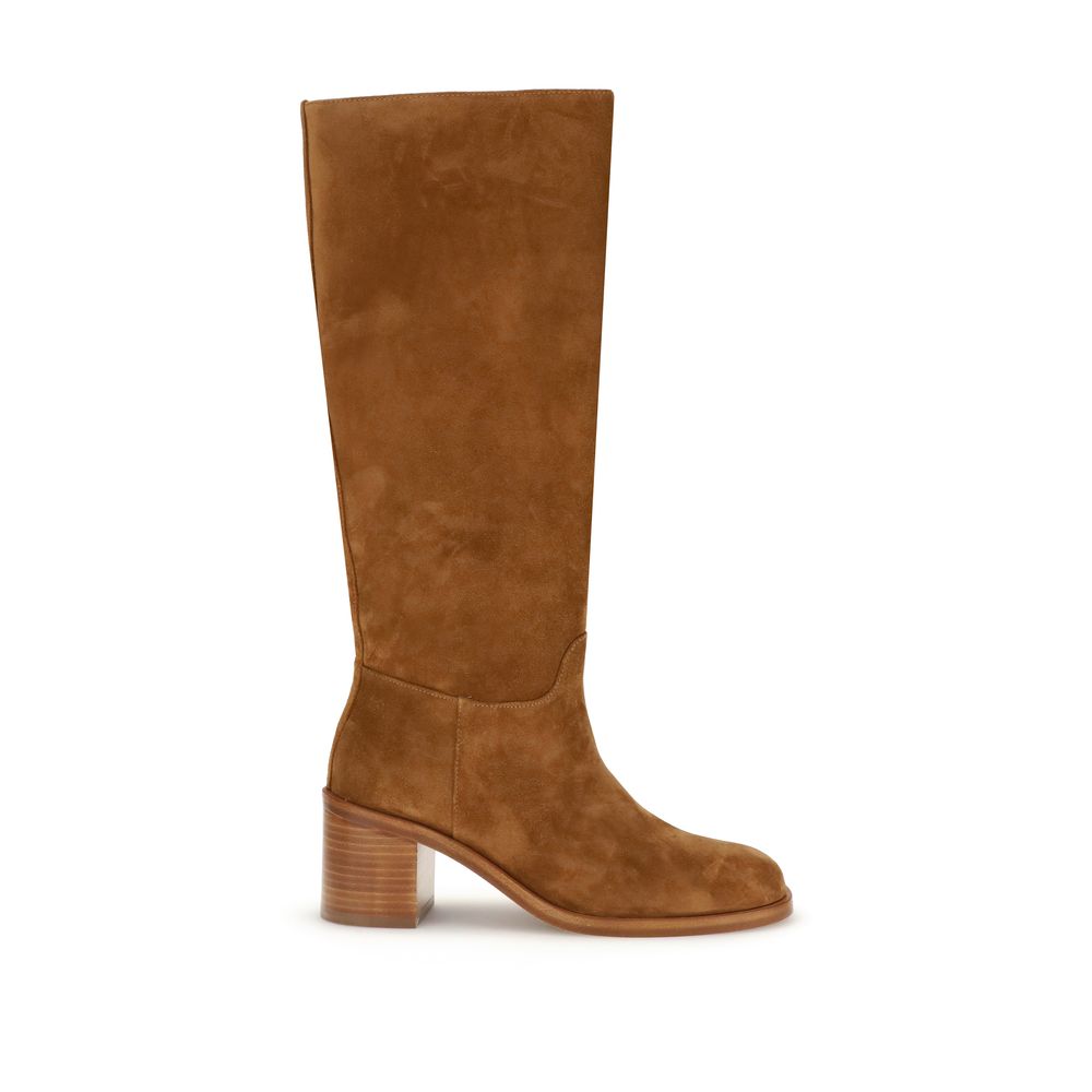 Brown Calf Leather Bos Taurus Boots - ventzia