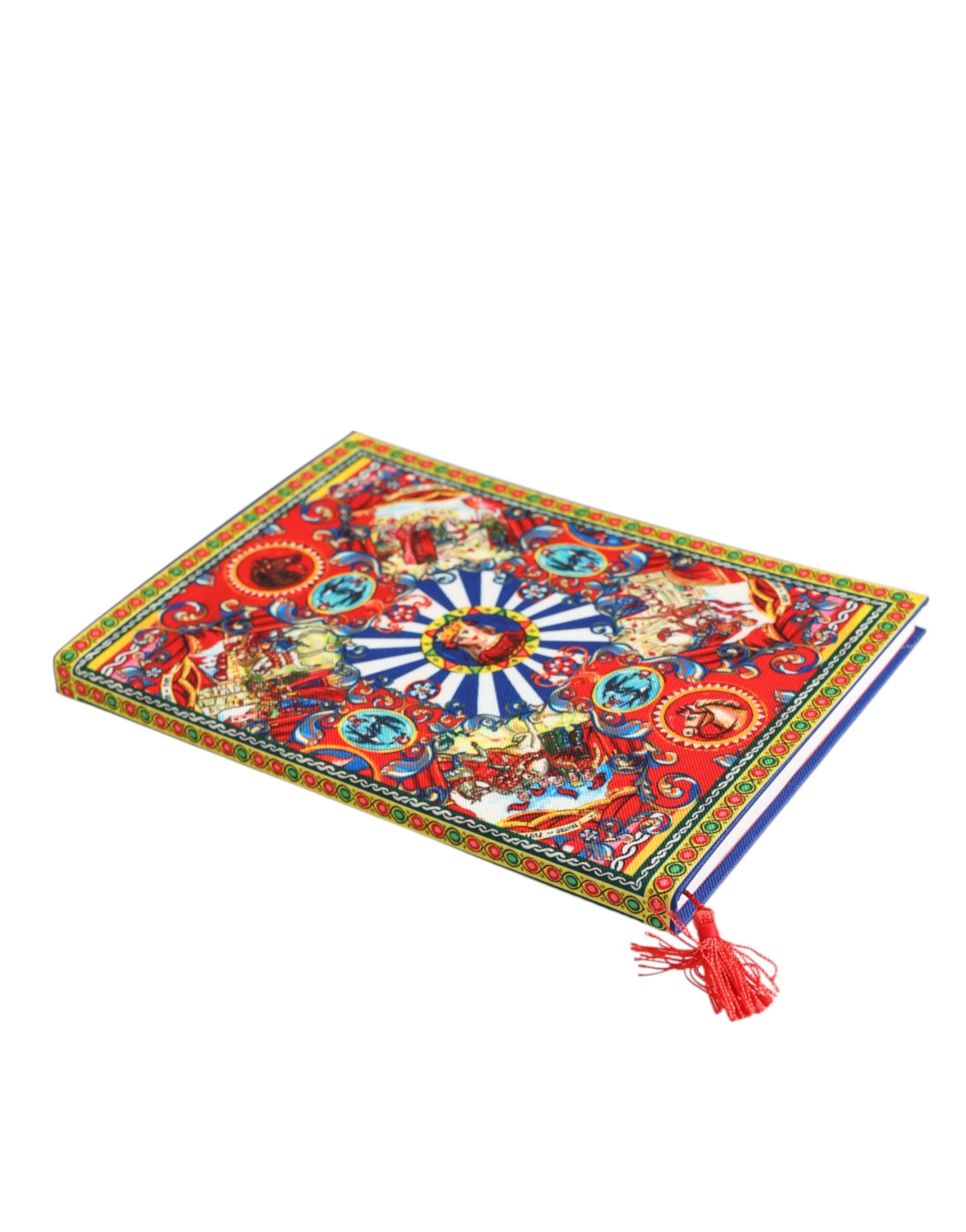 Multicolor Sicilian Carretto Print Journal  Notebook - ventzia