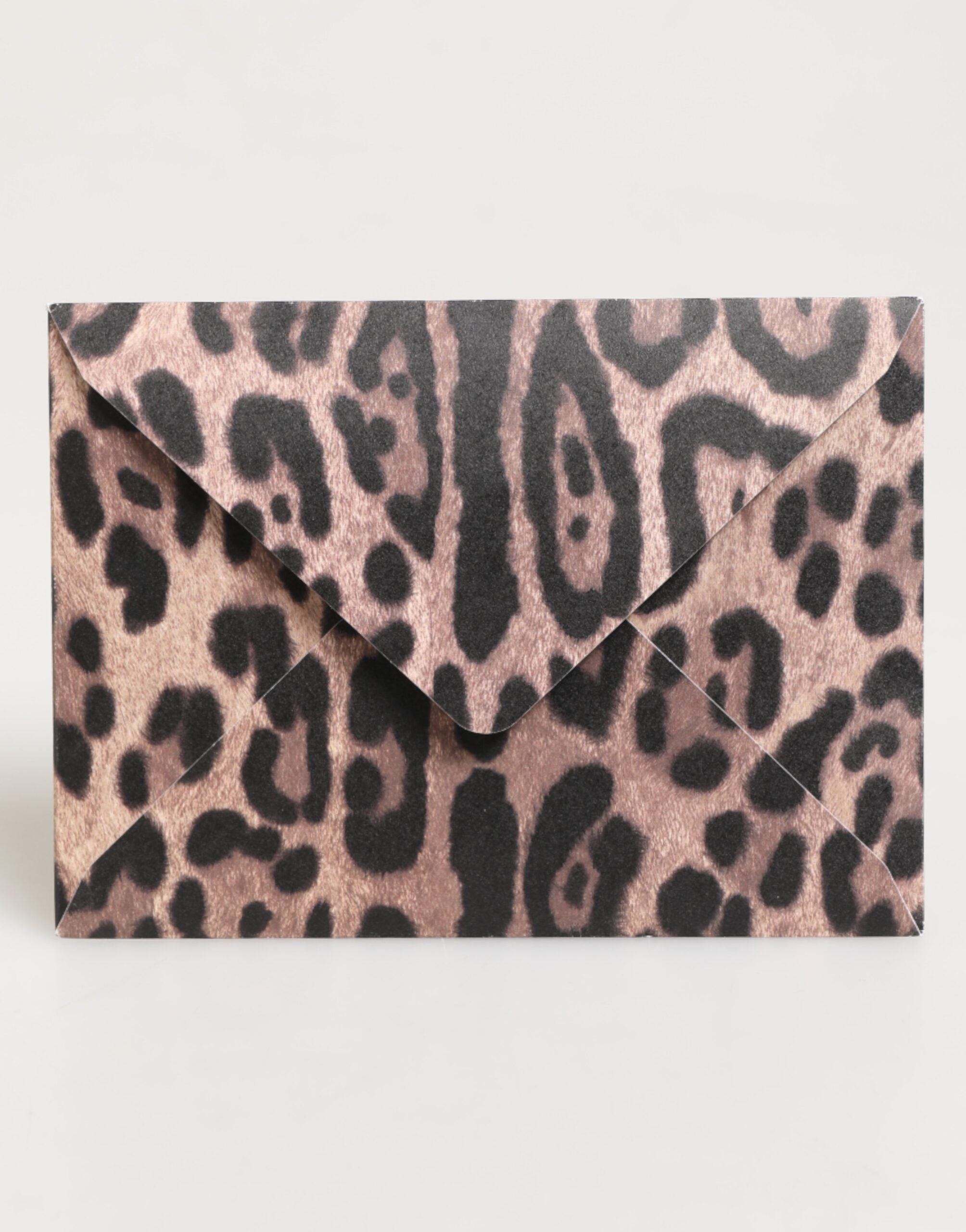 Multicolor Leopard Print Envelope Paper Post Card Holder - ventzia
