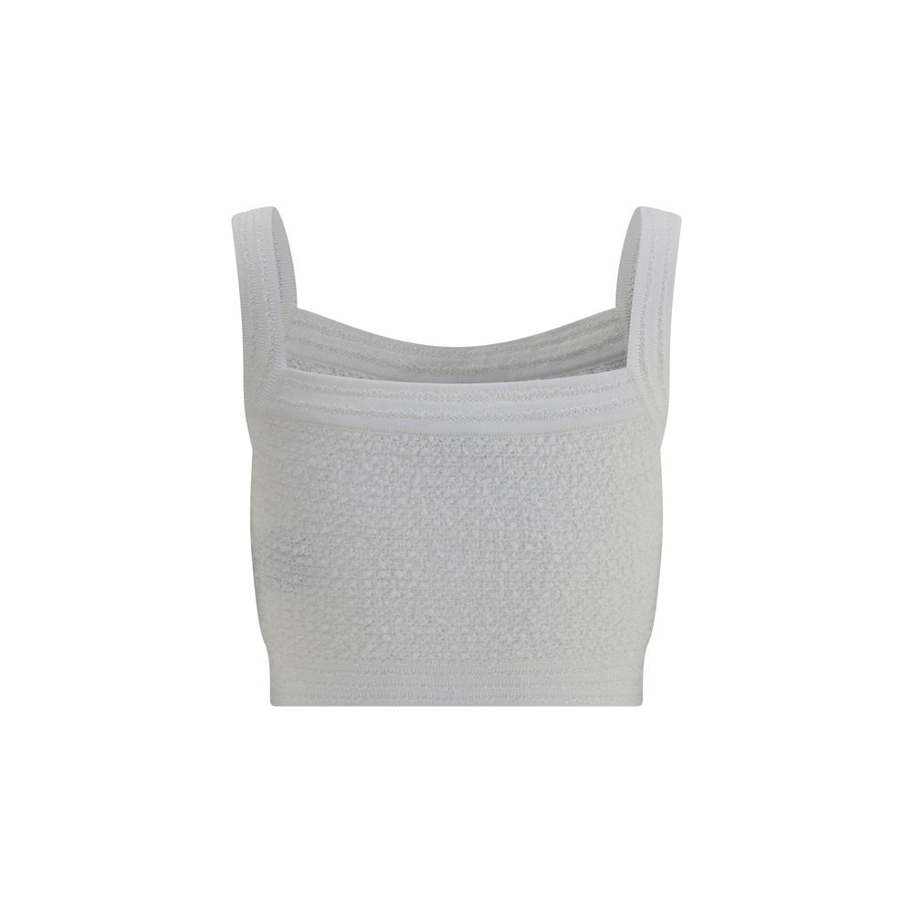 White Polyamide Top - ventzia