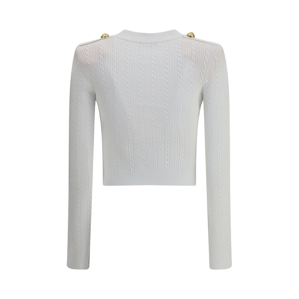 White Viscose Cardigan - ventzia