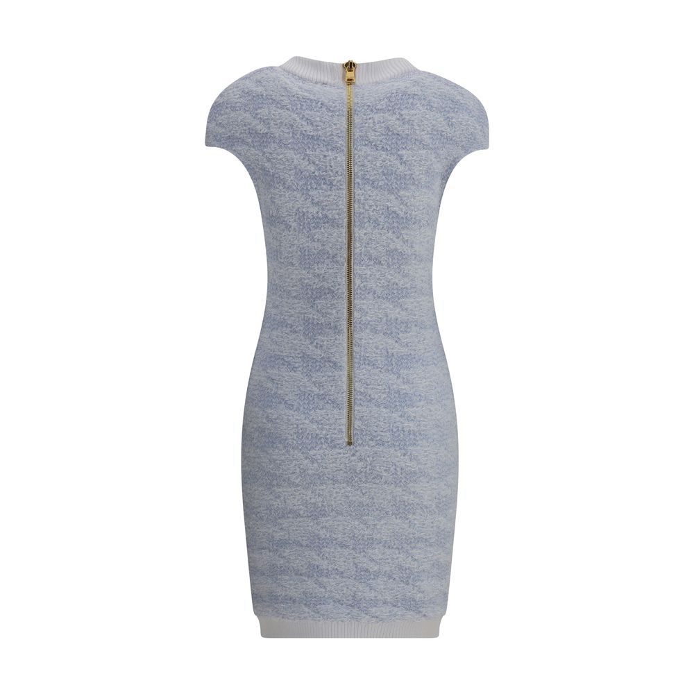 Light Blue Polyamide Casual Dress - ventzia