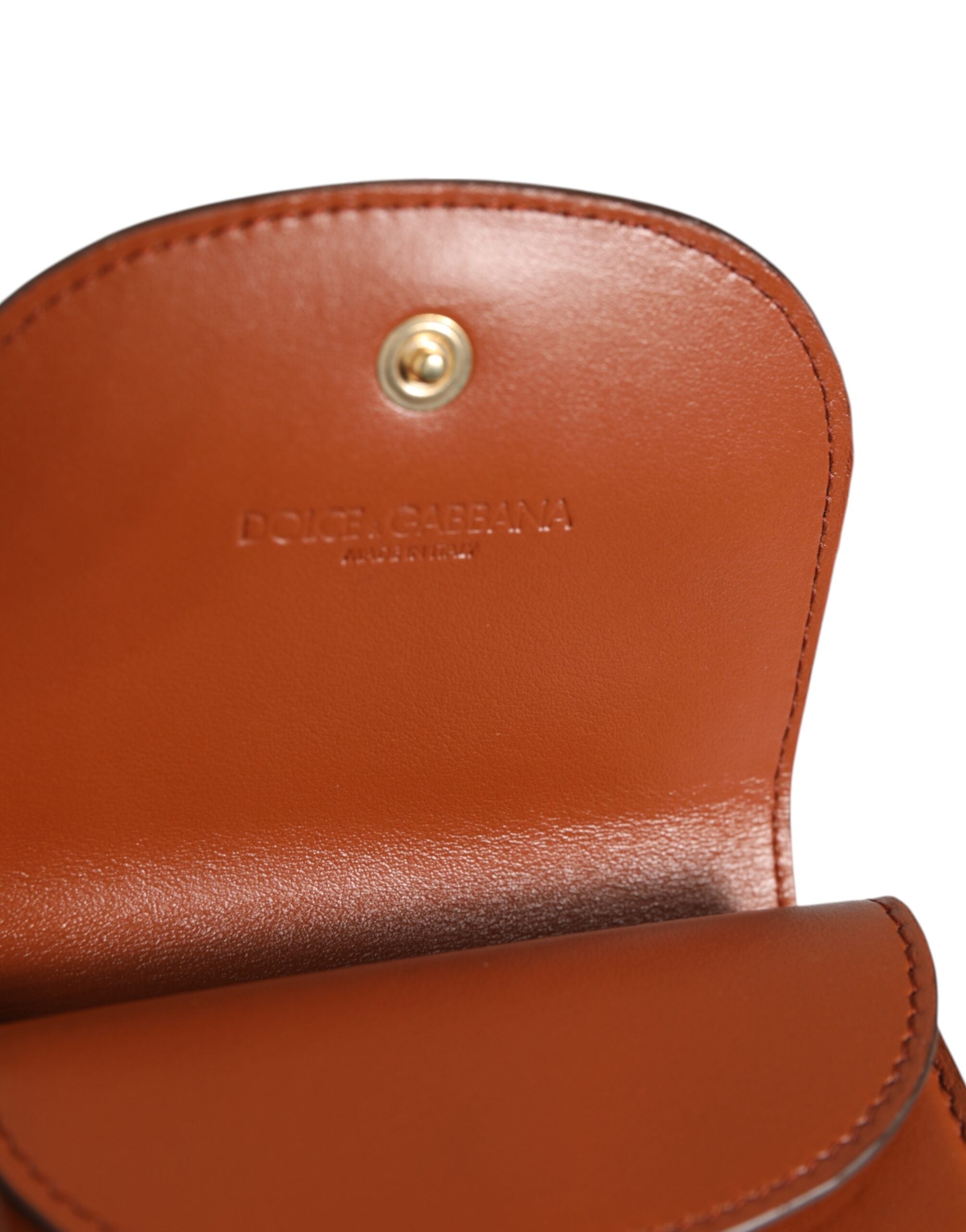 Brown Leopard Print Calf Leather Small Coin Purse Wallet - ventzia