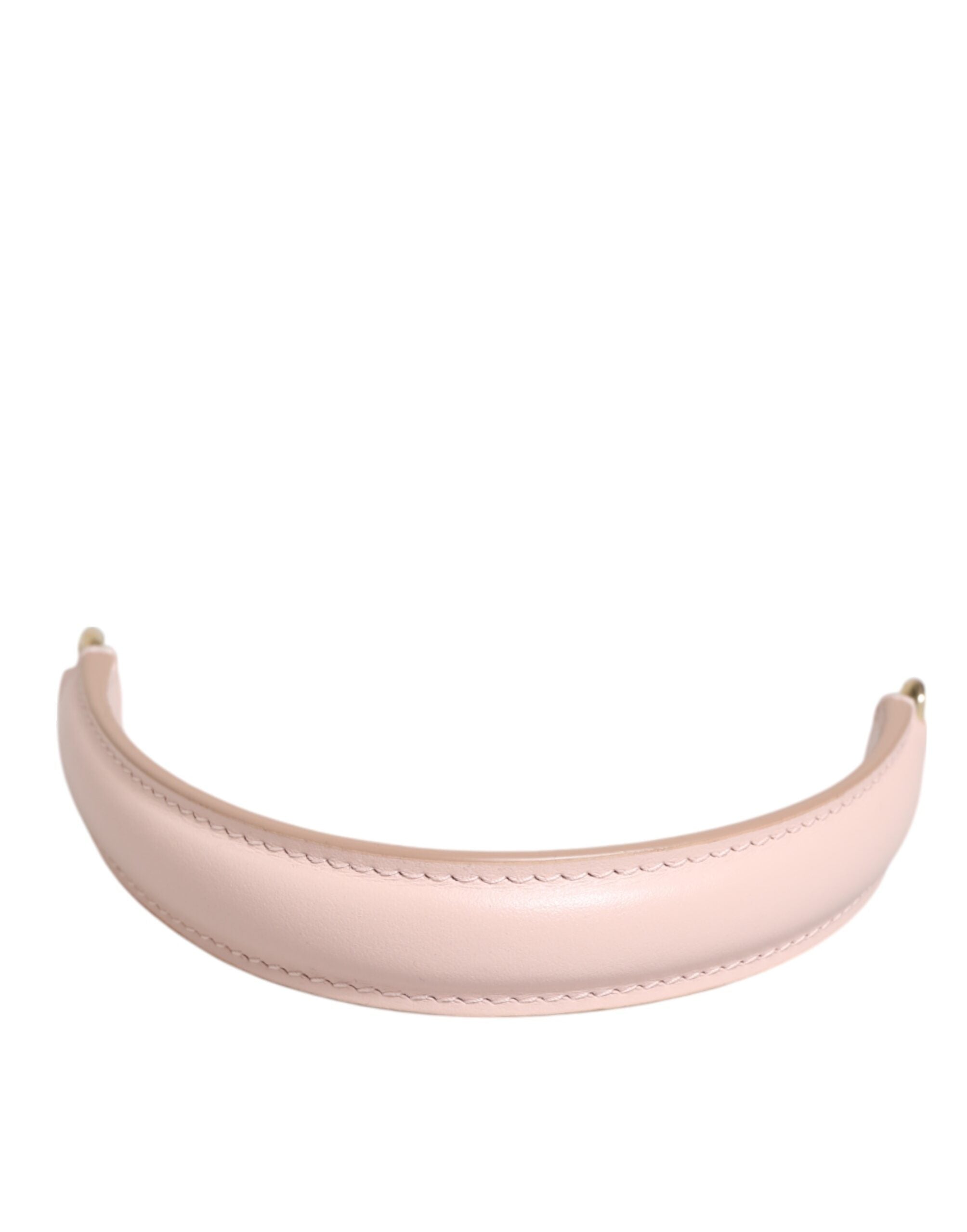 Strap Pink Leather Gold Tone Big Bag Handle Shoulder Strap - ventzia