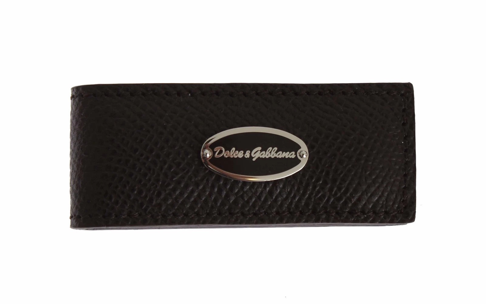 Brown Leather Magnet Mens Money Cash Clip - ventzia