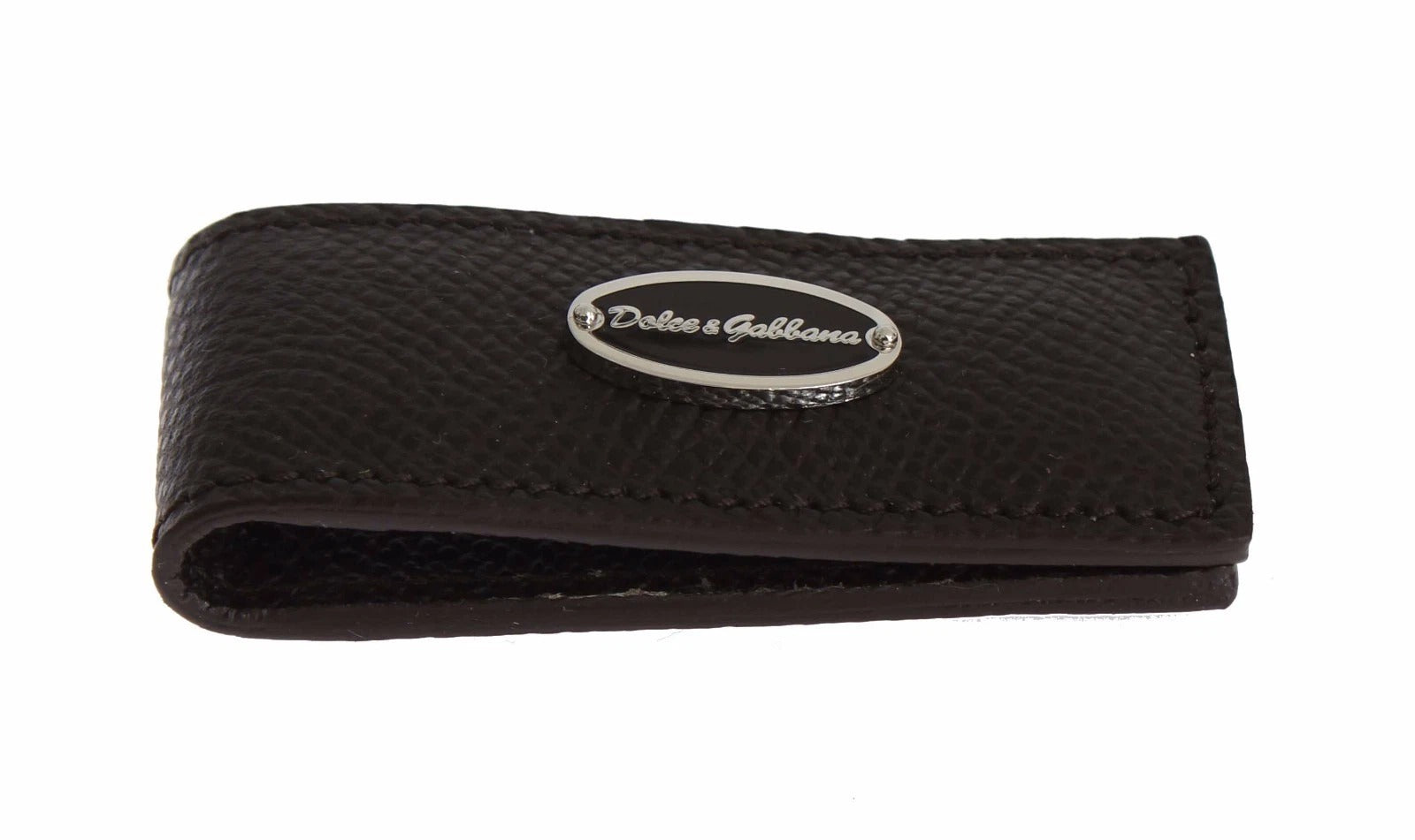 Brown Leather Magnet Mens Money Cash Clip - ventzia
