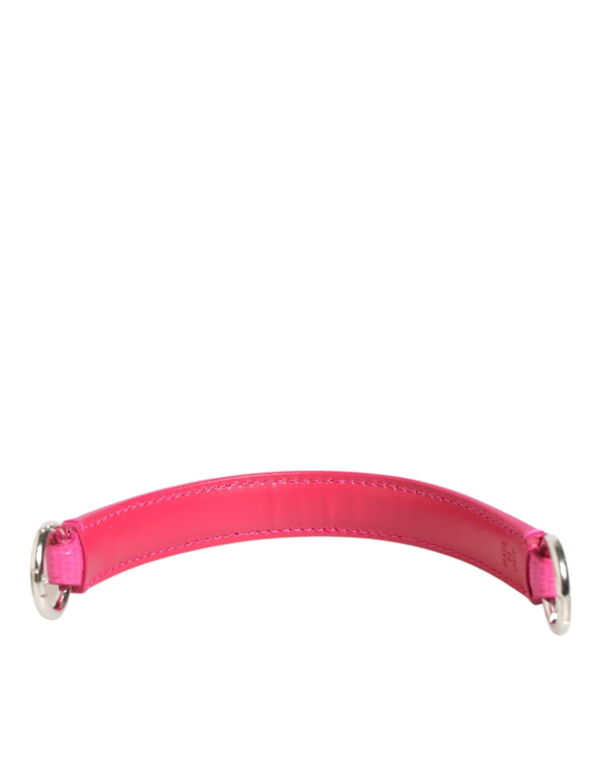 Pink Embellished Leather Bag Handle Women Shoulder Strap - ventzia