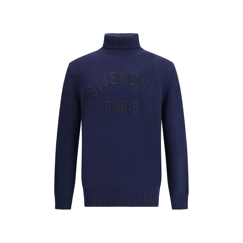 Blue Cotton Sweatshirt - ventzia