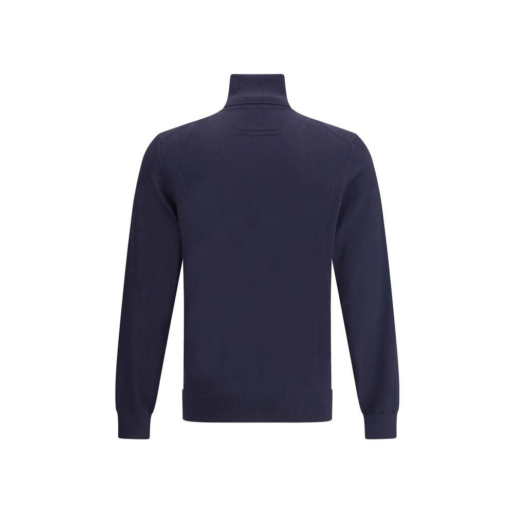 Blue Cashmere Turtleneck - ventzia