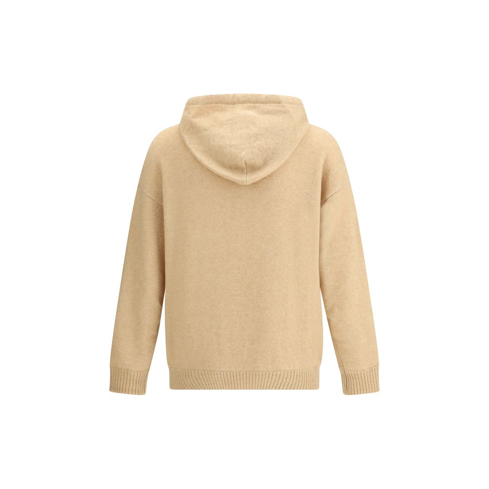 Beige Cashmere Hoodie - ventzia