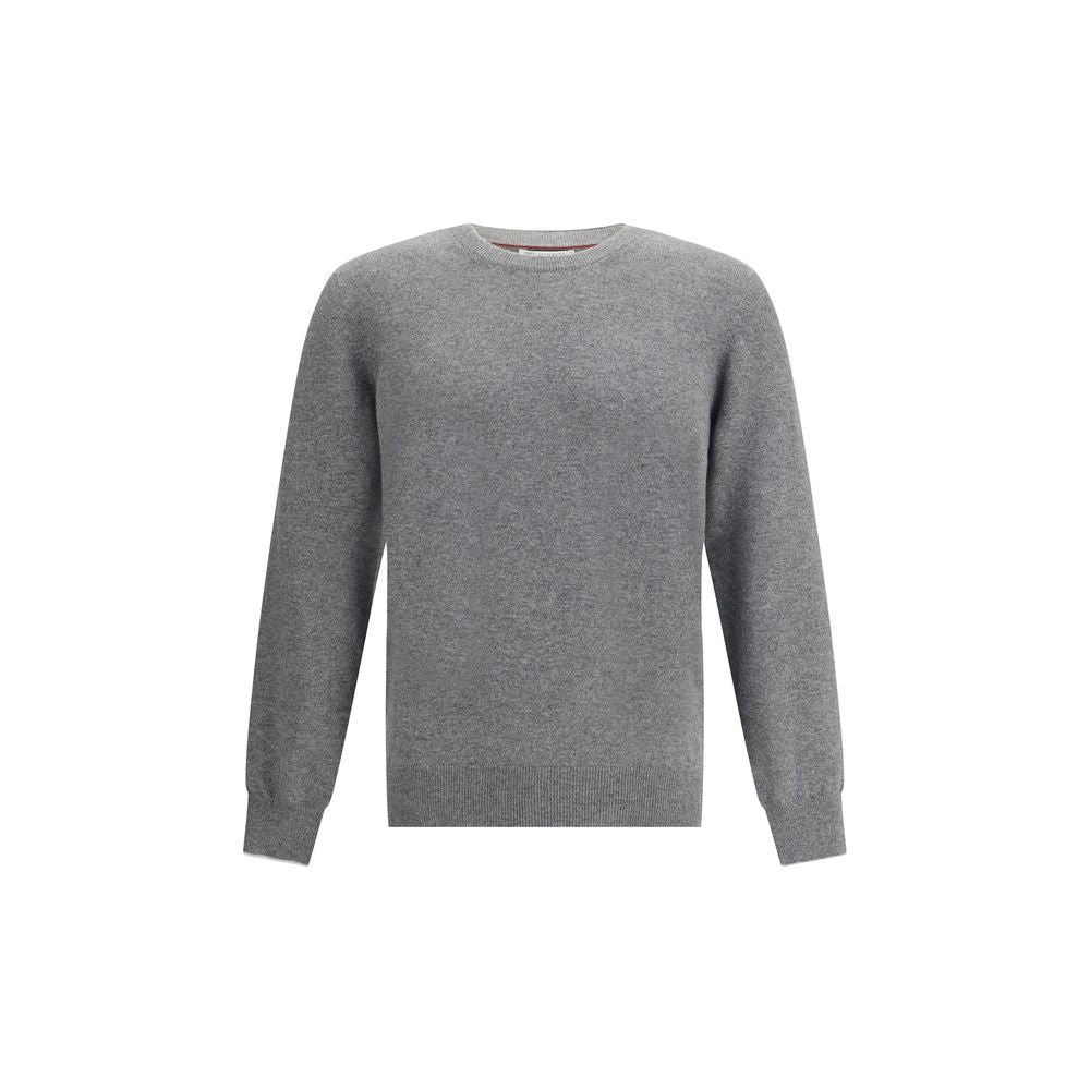 Gray Cashmere Cashmere Sweater - ventzia