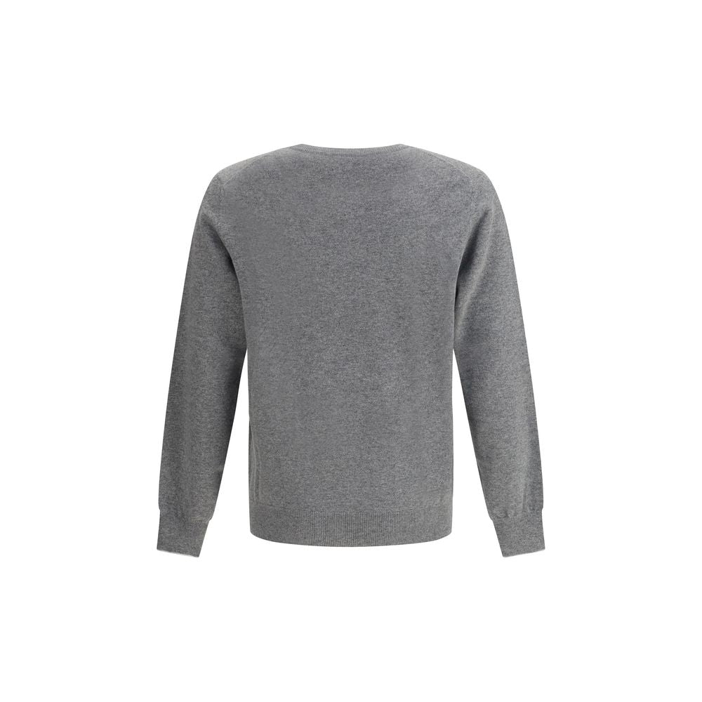 Gray Cashmere Cashmere Sweater - ventzia