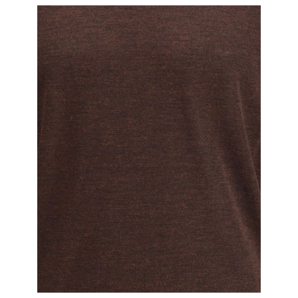 Brown Wool Turtleneck - ventzia