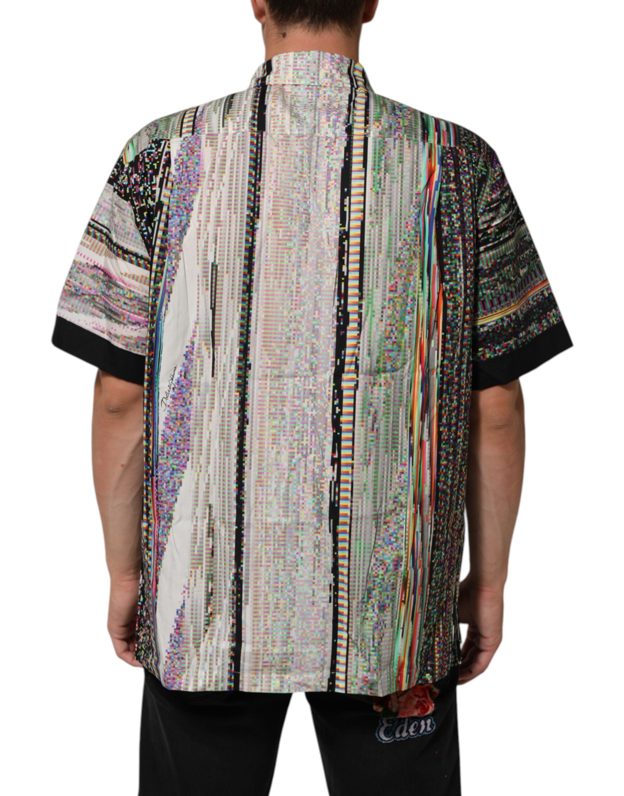 Multicolor Graphic Collared Casual Shirt - ventzia