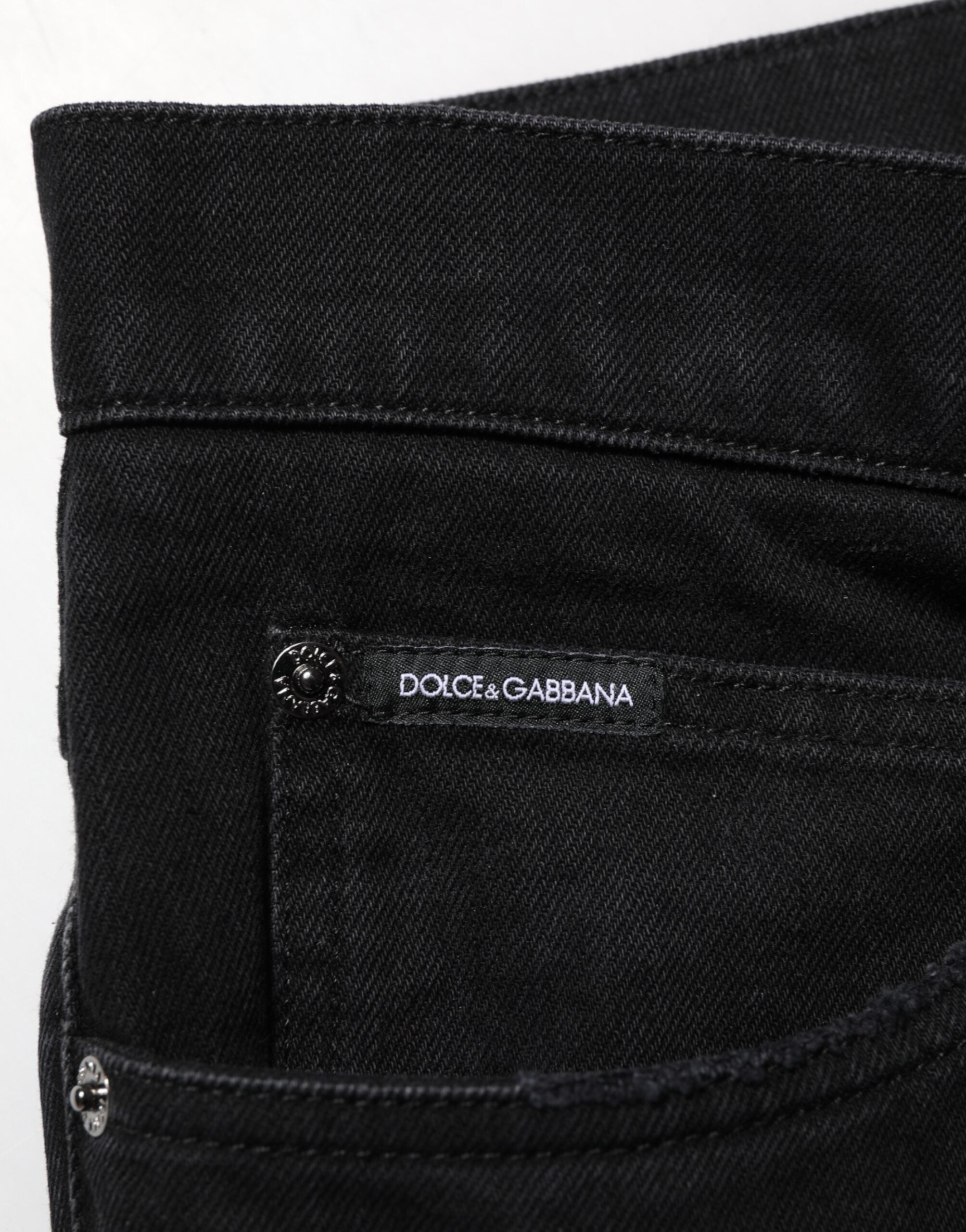 Black Cotton Regular Denim Men Trouser Jeans - ventzia