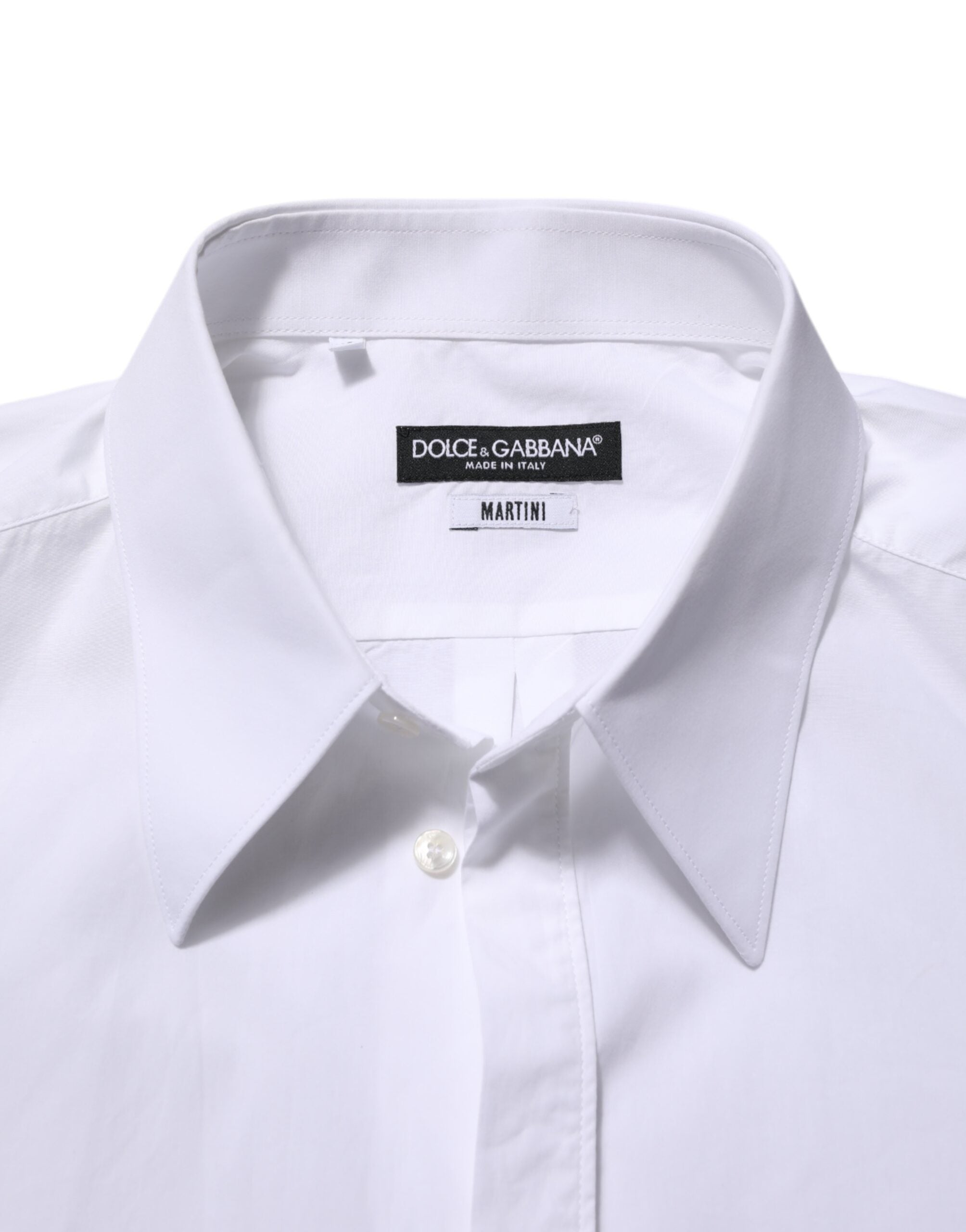 White Cotton MARTINI Men Formal Dress Shirt - ventzia