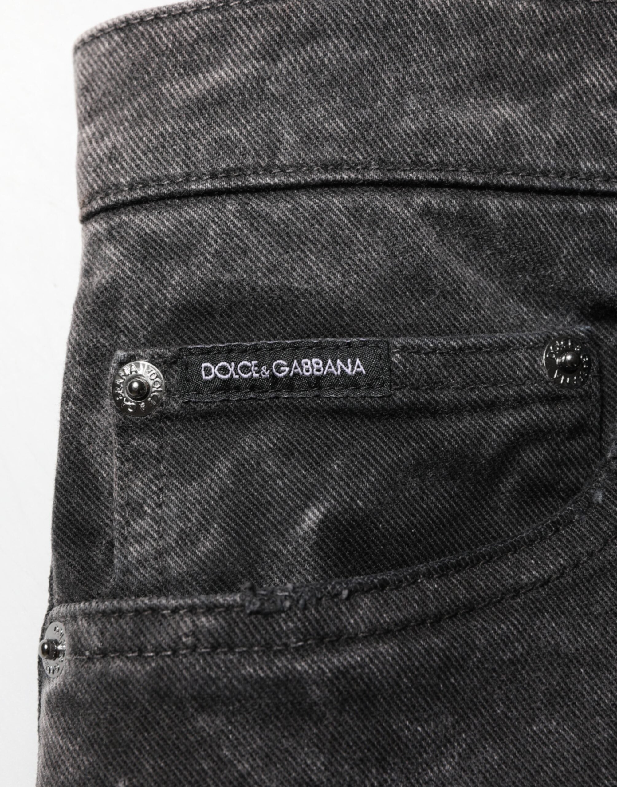 Black Cotton Mid Waist Denim Men Bermuda Short - ventzia
