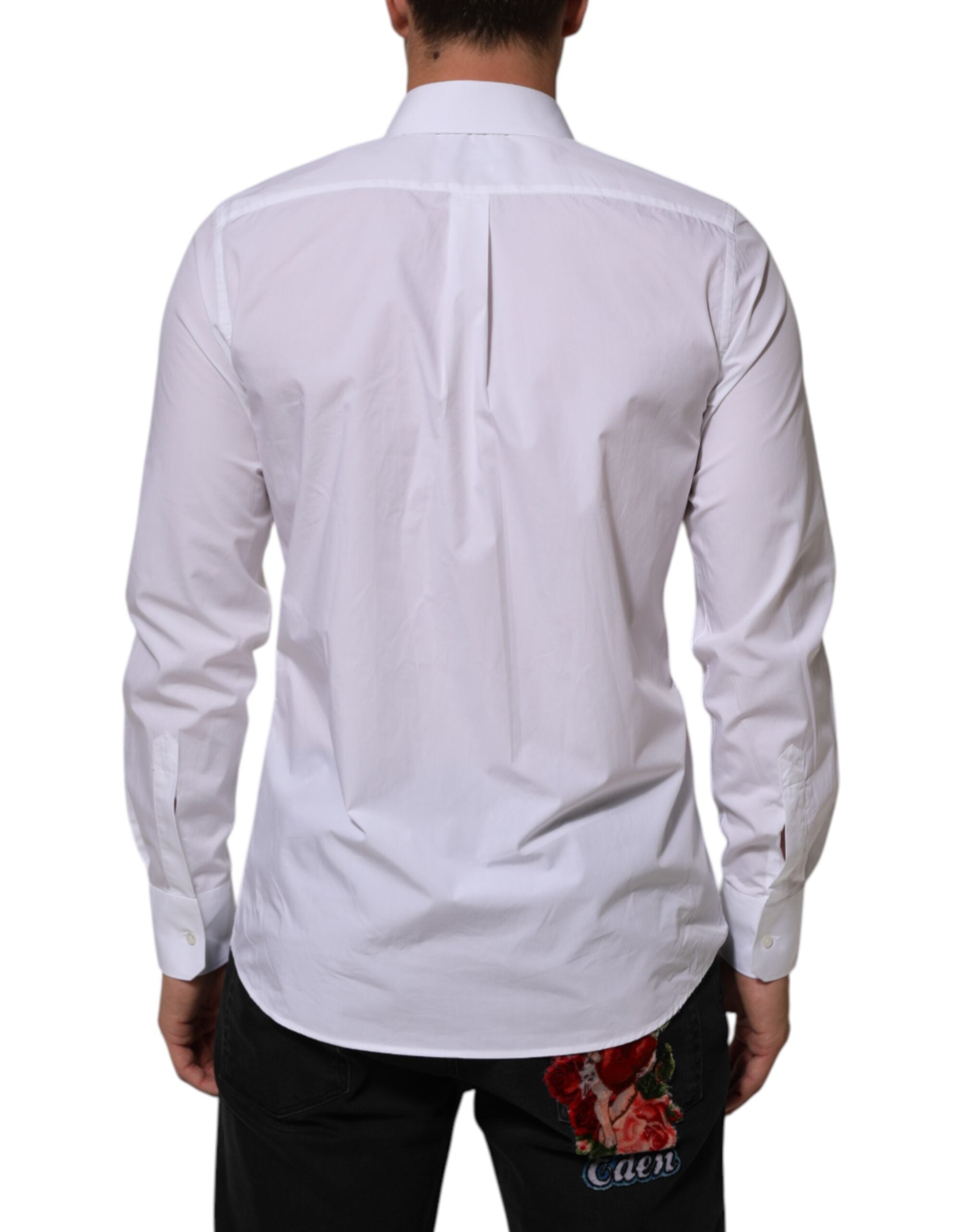 White Cotton MARTINI Men Formal Dress Shirt - ventzia