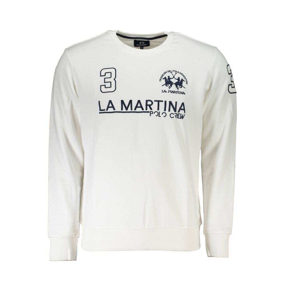White Cotton Men's Sweater